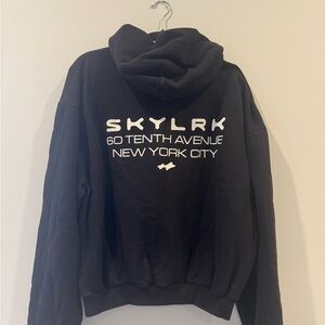 Black Hooded Sweater - New York City Logo